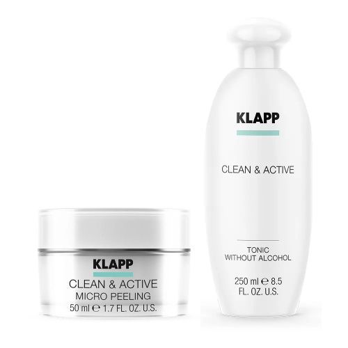 Купить Klapp Clean & Active - Набор Интенсивное очищение (Микропилинг 50 мл, Тоник 250 мл), Klapp (Германия)