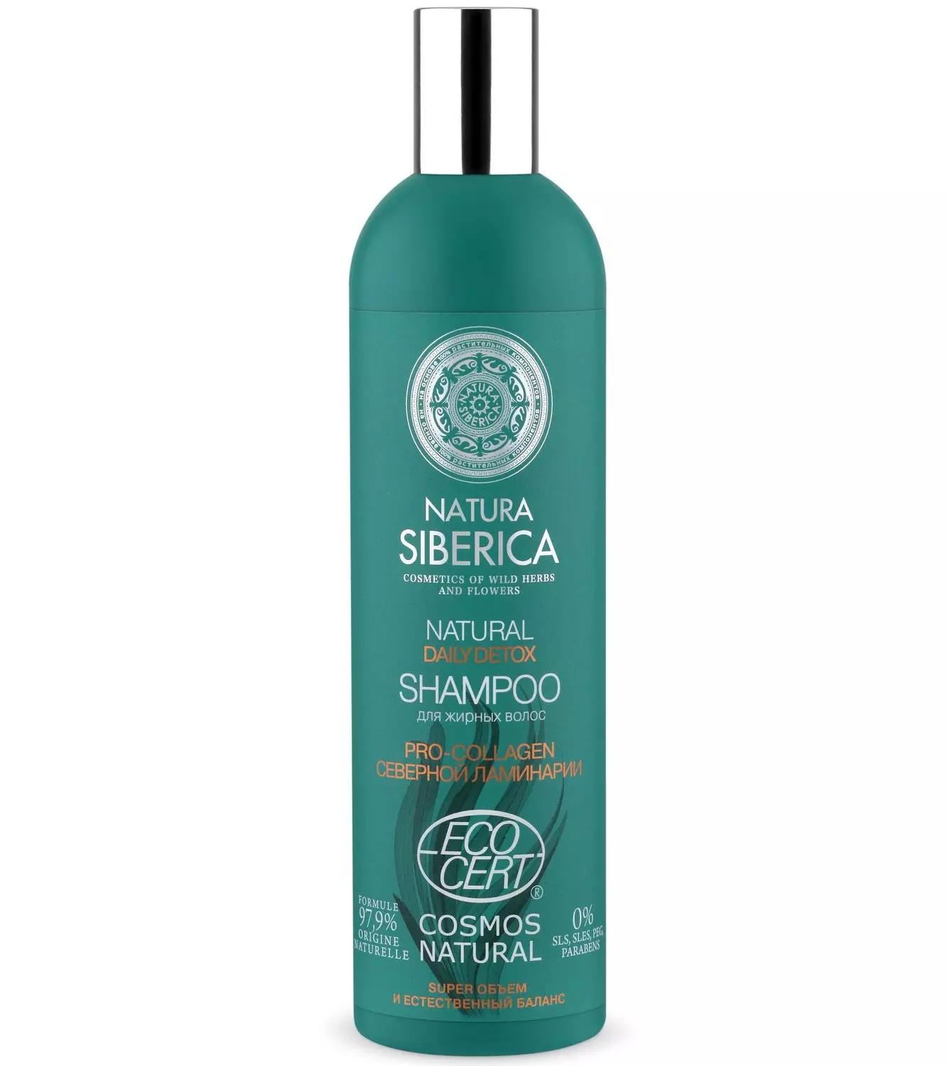 Купить Natura Siberica - Сертифицированный шампунь для жирных волос Daily Detox, 400 мл, Natura Siberica (Россия)