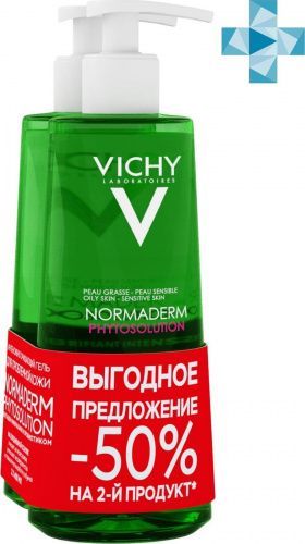 Купить Vichy Normaderm - Очищающий гель для умывания 2*400 мл, Vichy (Франция)