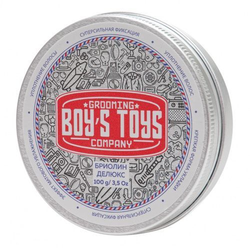 Купить Boy's Toys Deluxe - Бриолин для укладки волос сверх сильной фиксации со средним уровнем блеска 100 мл, Boy's Toys (Россия)