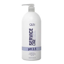 Купить Ollin Professional Service Line Shampoo-Stabilizer Ph 3.5 - Шампунь-стабилизатор рН 3.5 1000 мл, Ollin Professional (Россия)