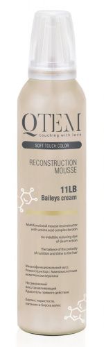 Купить Qtem Soft Touch Color Baileys Cream 11LB - Мусс реконструктор для волос (Крем бейлис) 250 мл, Qtem (Испания)