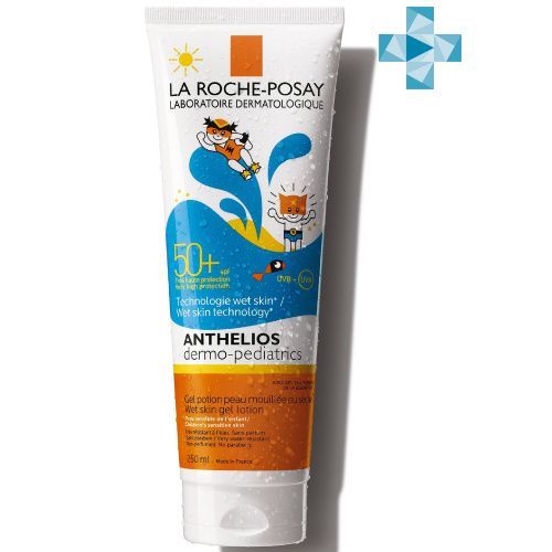 La Roche-Posay Anthelios Dermo-Pediatrics Wet Skin SPF 50+ - Детский солнцезащитный гель с технологией нанесения на влажную кожу SPF 50+/PPD 25 250 мл La Roche-Posay (Франция) купить по цене 2 819 руб.