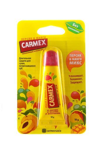 Купить Carmex - Увлажняющий бальзам для губ Персик-манго микс 10 гр, Carmex (США)