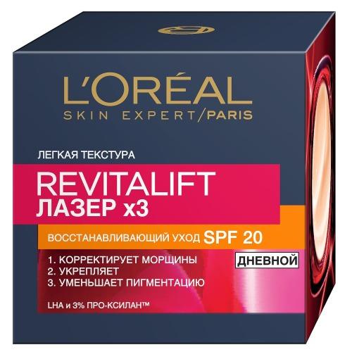 Купить L'Oreal Revitalift - Лазер 3 Дневной антивозрастной крем для лица SPF20 50 мл, L'Oreal Paris (Франция)