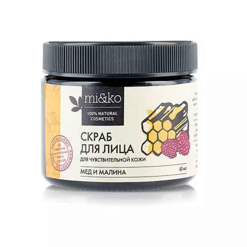 Купить Скраб для лица Мед и малина для чувствительной кожи, 60 мл, Mi&Ko (Россия)
