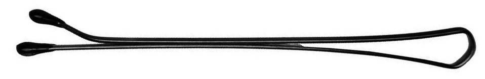 Купить Dewal - Невидимки черные, прямые 50 мм, 60 шт, Dewal Pro (Германия)