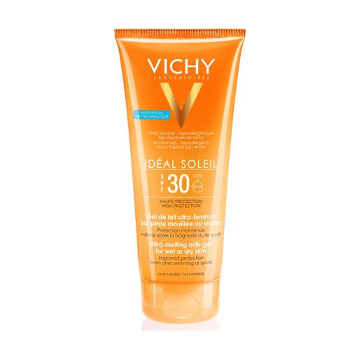 Купить Vichy Ideal Soleil - Тающая эмульсия с технологией нанесения на влажную кожу SPF30 200 мл, Vichy (Франция)