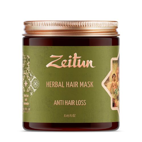 Фито-маска против выпадения волос с грязью Мертвого моря и амлой, 250мл Zeitun (Россия) купить по цене 621 руб.