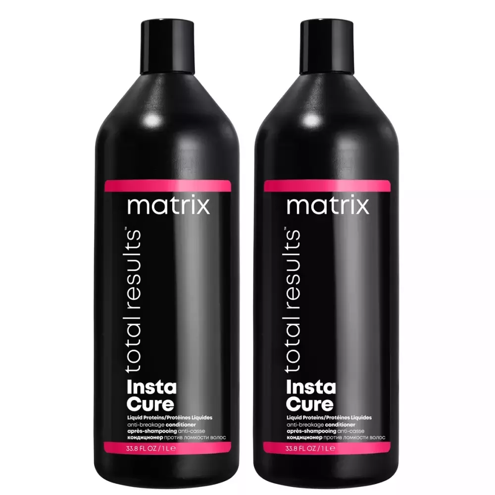 Профессиональный кондиционер Instacure для восстановления волос с жидким протеином, 1000 мл х 2 шт, Matrix (США)  - Купить