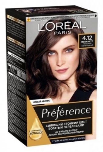 Купить L'Oreal Preference - Краска для волос 4.12 монмартр 174 мл, L'Oreal Paris (Франция)