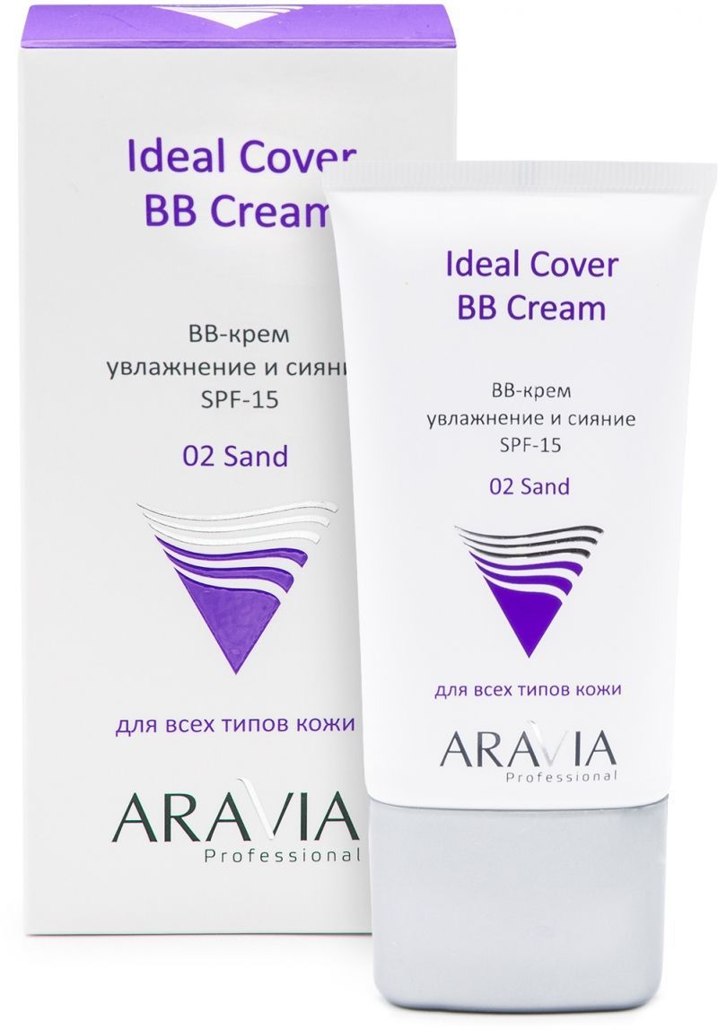 Купить Aravia Professional Ideal Cover BB-Cream Sand 02 - BB-крем увлажняющий SPF-15 50 мл, Aravia Professional (Россия)