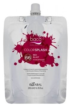 Купить Kaaral Color Splash Red Blast - Полуперманентный краситель красный 200 мл, Kaaral (Италия)