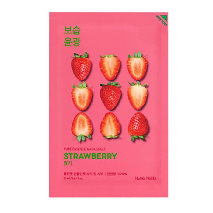 Купить Holika Holika Pure Essence Mask Sheet Strawberry - Освежающая тканевая маска, клубника 20 мл, Holika Holika (Корея)