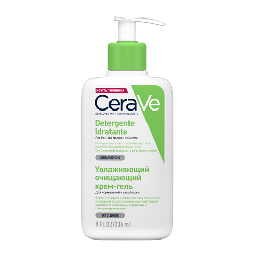 Купить CeraVe - Очищающий крем-гель для нормальной и сухой кожи лица и тела детей и взрослых 236 мл, CeraVe (Франция)