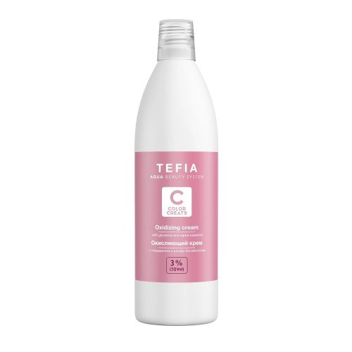 Tefia Color Creats - Окисляющий крем с глицерином и альфа-бисабололом 3% vol.10 1000 мл