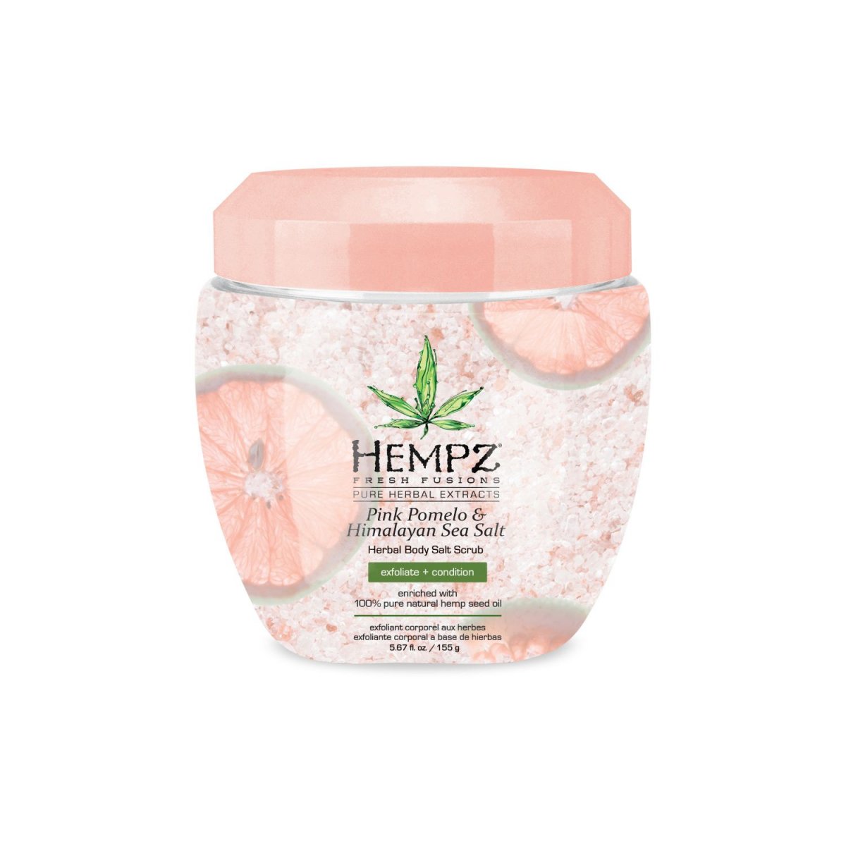 Hempz Pink Pomelo & Himalayan Sea Salt Herbal Body Salt Scrub - Скраб для тела Помело и Гималайская соль 155 гр