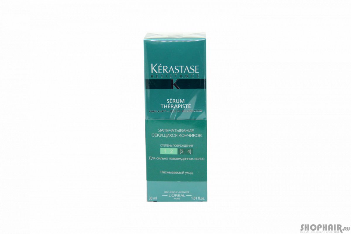 Купить Kerastase Resistance Therapiste Serum - Двойная сыворотка для сильно поврежденных волос, . запечатывающая секущиеся кончики 30 мл, Kerastase (Франция)
