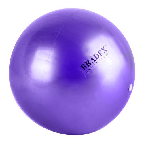 Мяч для фитнеса, йоги и пилатеса "Фитбол", фиолетовый, диаметр 25 см Bradex (Израиль) купить по цене 390 руб.