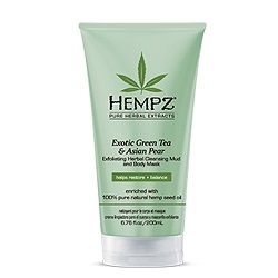 Купить Hempz Exotic Green Tea and Asian Pear Exfoliating Mud and Body Mask - Маска-глина растительная отшелушивающая 200 мл, Hempz (США)