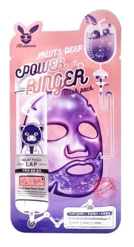 Купить Elizavecca Power Ringer - Успокаивающая тканевая маска с фруктовыми экстрактами 23 мл, Elizavecca (Корея)