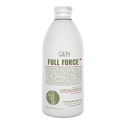 Купить Ollin Professional Full Force Hair & Scalp Purfying Shampoo - Очищающий шампунь для волос и кожи головы с экстрактом бамбука 300 мл, Ollin Professional (Россия)