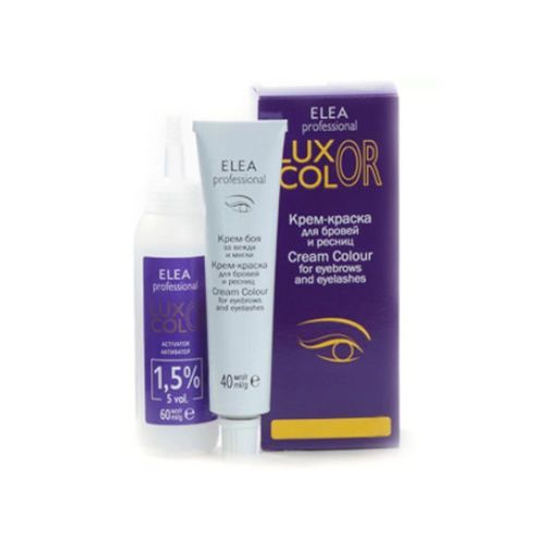 Купить Elea Professional Luxor Color - Краска для бровей и ресниц № 1.0 Классический черный+окислитель 1.5% 40/60 мл, Elea Professional (Болгария)