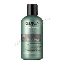 Купить Redken Brews Mint Clean Shampoo - Тонизирующий шампунь для волос и кожи головы 300 мл, Redken (США)