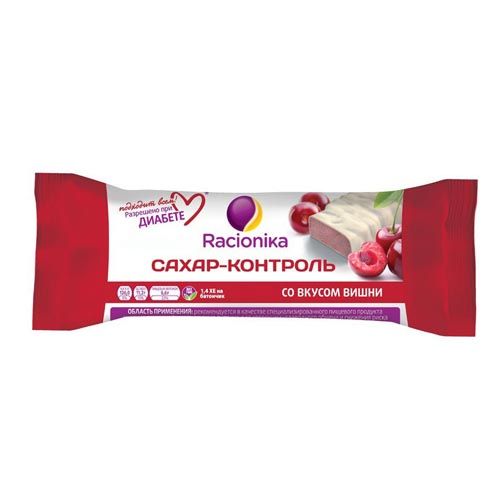 Racionika - Батончик Сахар-контроль со вкусом вишни 50 гр