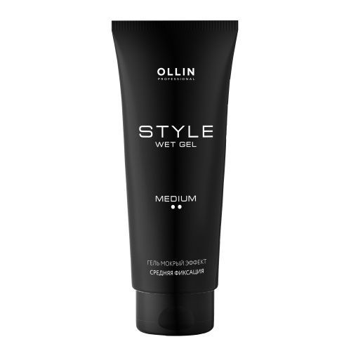 Ollin Professional Style Wet Gel Medium - Гель «мокрый эффект» средней фиксации 200 мл Ollin Professional (Россия) купить по цене 335 руб.