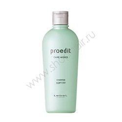 Купить Lebel Proedit Care Works Soft Fit Shampoo - Шампунь для жестких и непослушных волос 300 мл, Lebel (Япония)