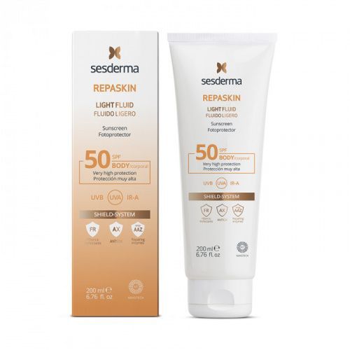 Купить Sesderma Repaskin Light Fluid Body Sunscreen SPF 50 - Нежный солнцезащитный флюид для тела 200 мл, Sesderma (Испания)