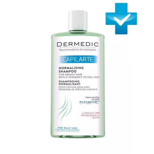 Купить Dermedic Capilarte - Нормализирующий шампунь для жирных волос с проблемой выпадения 300 мл, Dermedic (Польша)