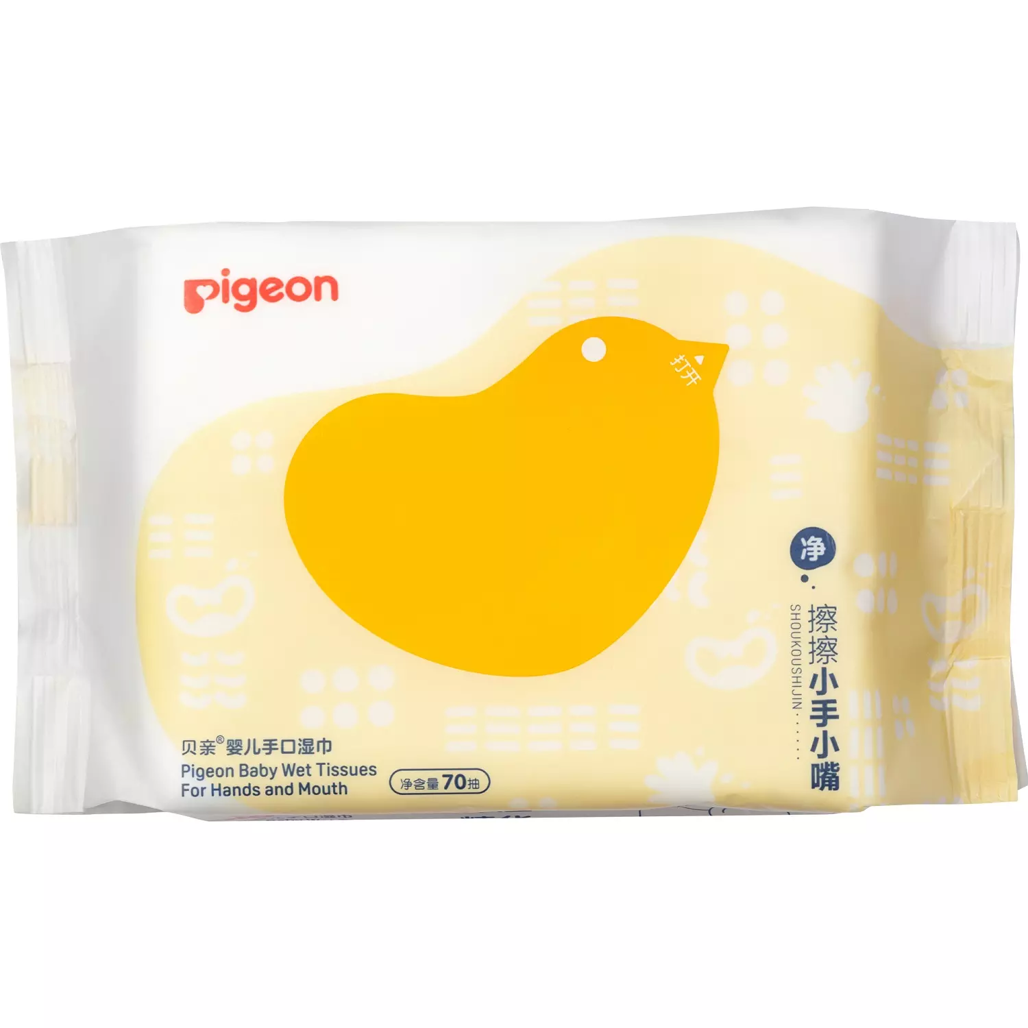 Купить Детские влажные салфетки для рук и рта 0+, 70 шт, Pigeon (Япония)
