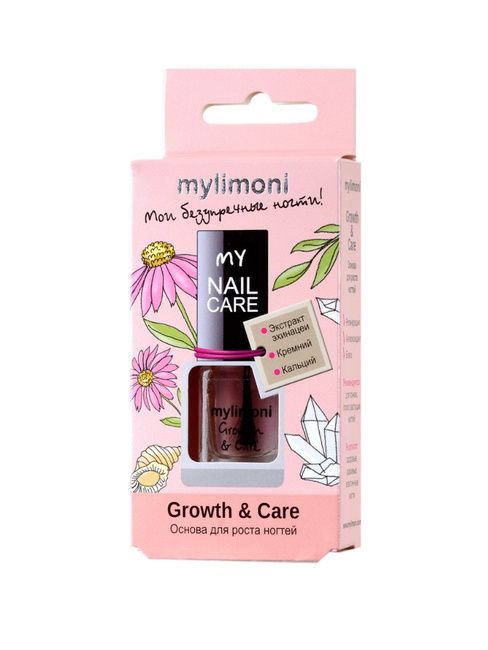 Купить Limoni MyLimoni Growth & Care - Основа для роста ногтей 6 мл., Limoni (Корея)