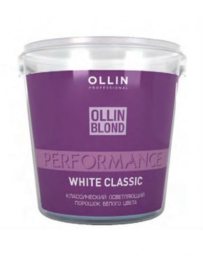 Купить Ollin Blond Performance White Classic - Классический осветляющий порошок белого цвета 500 гр, Ollin Professional (Россия)
