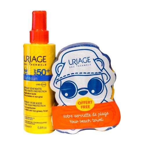 Купить Uriage Bariesun - Набор (Спрей для детей 200 мл, Детское пляжное полотенце), Uriage (Франция)