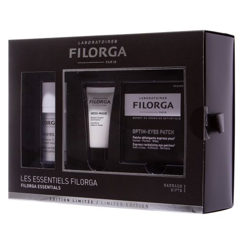 Filorga Optim-Eyes - Подарочные набор "Сияющий взгляд" (крем 15 мл, маска 15 мл, патчи 1 пара)