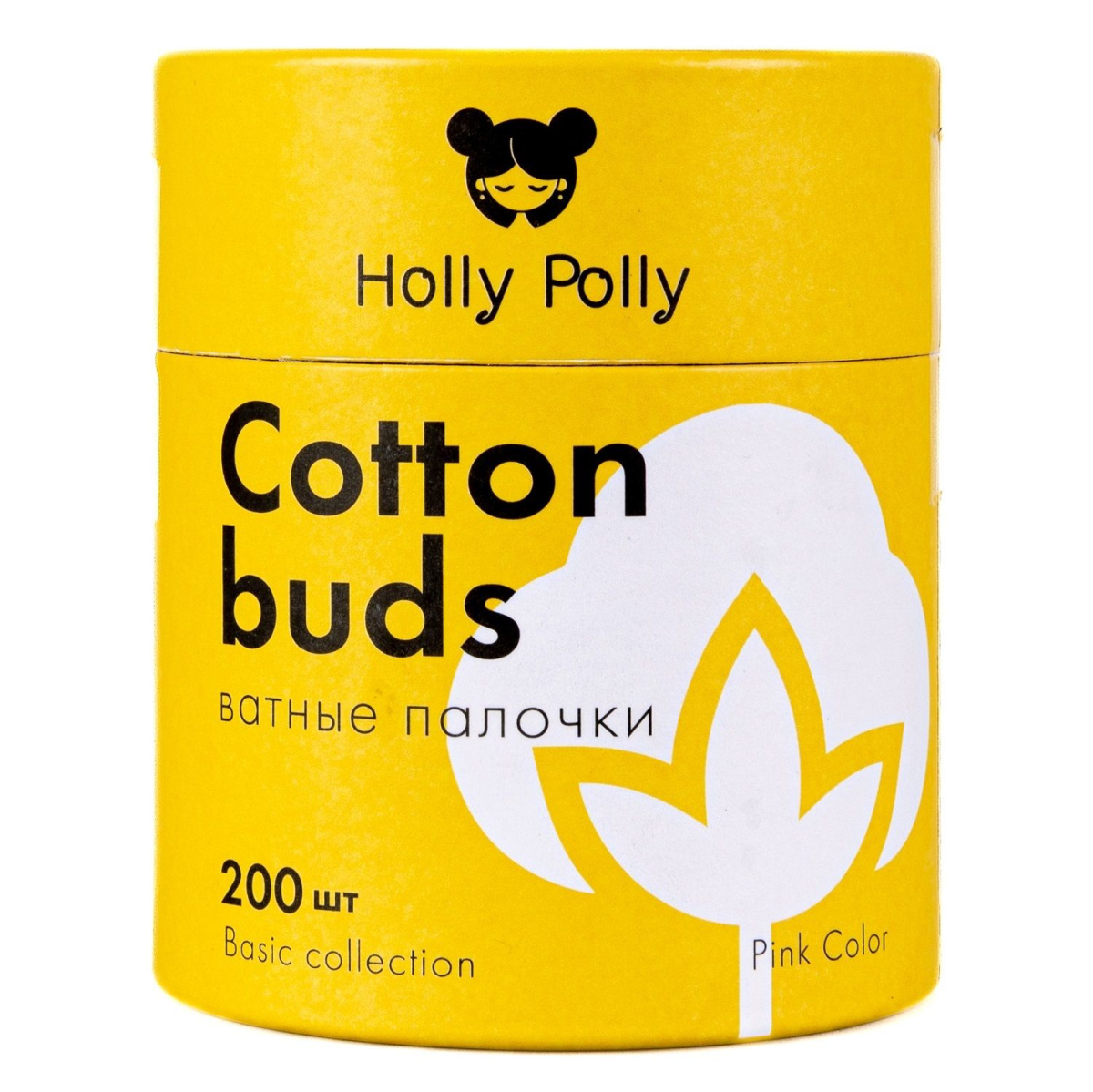 Holly Polly - Ватные палочки бамбуковые косметические розовые 200 шт Holly Polly (Россия) купить по цене 199 руб.