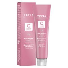 Tefia Color Creats - Крем-краска для волос с маслом монои Т 10.0 тонер шампанское 60 мл Tefia (Италия) купить по цене 387 руб.