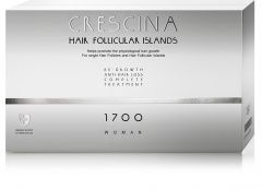 Crescina Follicular Islands 1700 - Комплекс для женщин (лосьон для стимуляции роста волос 20*3,5 мл, лосьон против выпадения волос 20*3,5 мл) Crescina (Швейцария) купить по цене 26 531 руб.