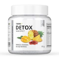 1Win Detox Slim Effect - Дренажный напиток с ягодами годжи, вкус манго-ананас 32 порции 80 гр 1Win (Россия) купить по цене 350 руб.