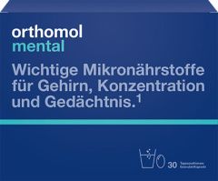 Orthomol - Комплекс "Ментал" 30 сдвоенных саше Orthomol (Германия) купить по цене 7 909 руб.