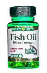 Nature's Bounty - Рыбий жир 500 мг, Омега-3 60 капсул Nature's Bounty (США) купить по цене 973 руб.