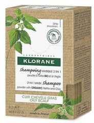 Klorane - Порошковый шампунь-маска 2 в 1 с экстрактом крапивы и глины 8 х 3 г Klorane (Франция) купить по цене 1 521 руб.