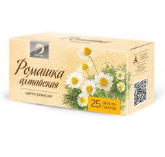 Алтэя Травяные чаи - Травяной чай "Ромашка" 25 фильтр-пакетов х 1,2 г Алтэя (Россия) купить по цене 117 руб.
