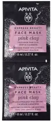 Маска для лица с Розовой Глиной, 2x8 мл Apivita (Греция) купить по цене 359 руб.