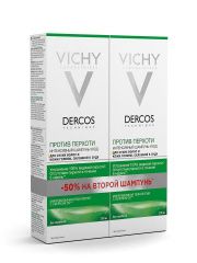 Vichy Dercos - Интенсивный шампунь-уход против перхоти для сухих волос 2 х 200 мл Vichy (Франция) купить по цене 1 684 руб.