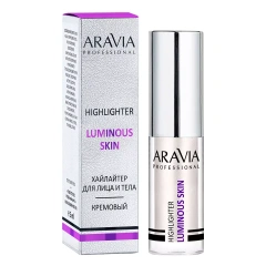 Хайлайтер с шиммером жидкий для лица и тела Luminous Skin, 5 мл Aravia Professional (Россия) купить по цене 809 руб.