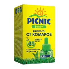 Жидкость от комаров "Защита для семьи 45 ночей", 30 мл Picnic (Россия) купить по цене 121 руб.